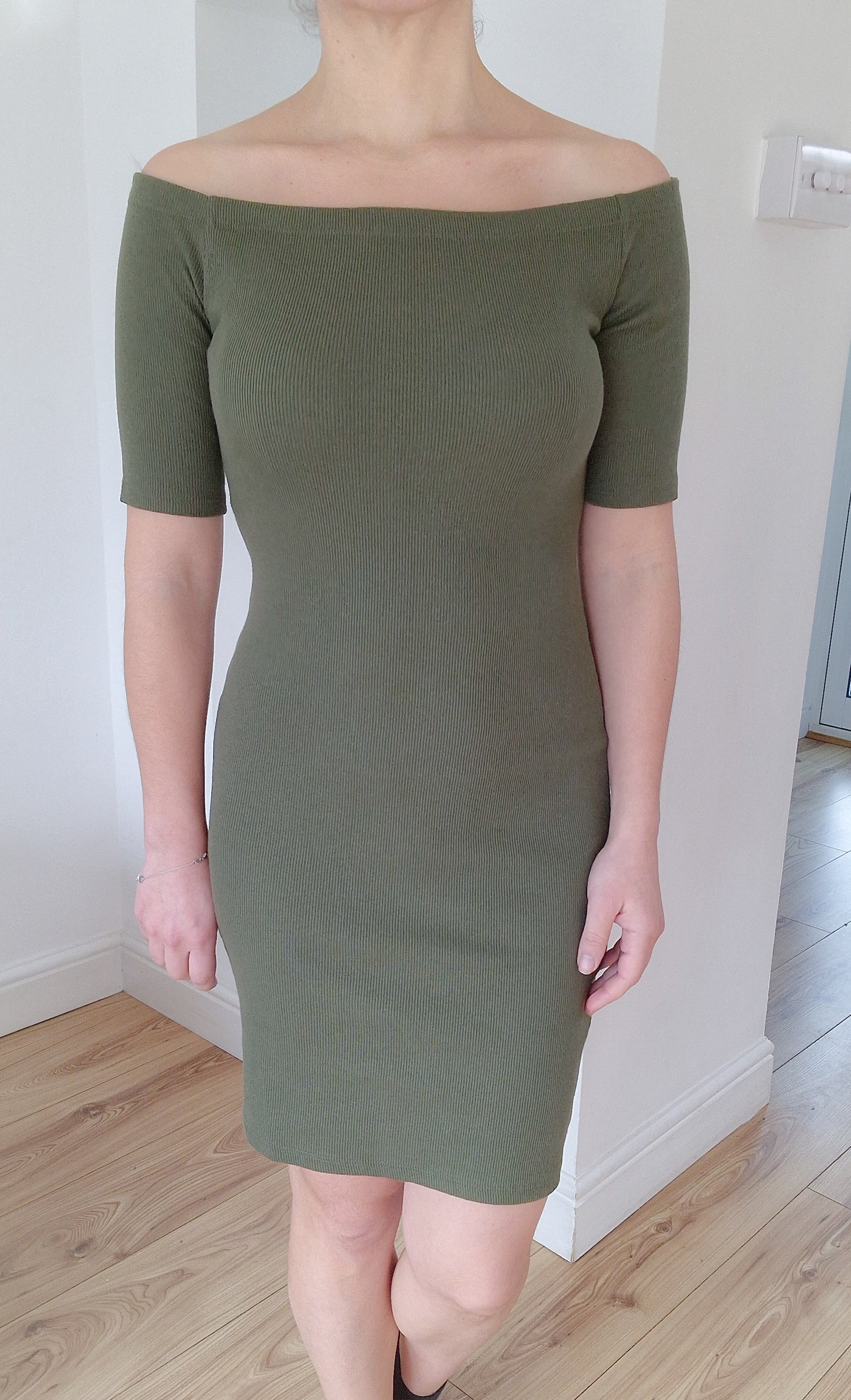 Lara - Khaki mini dress