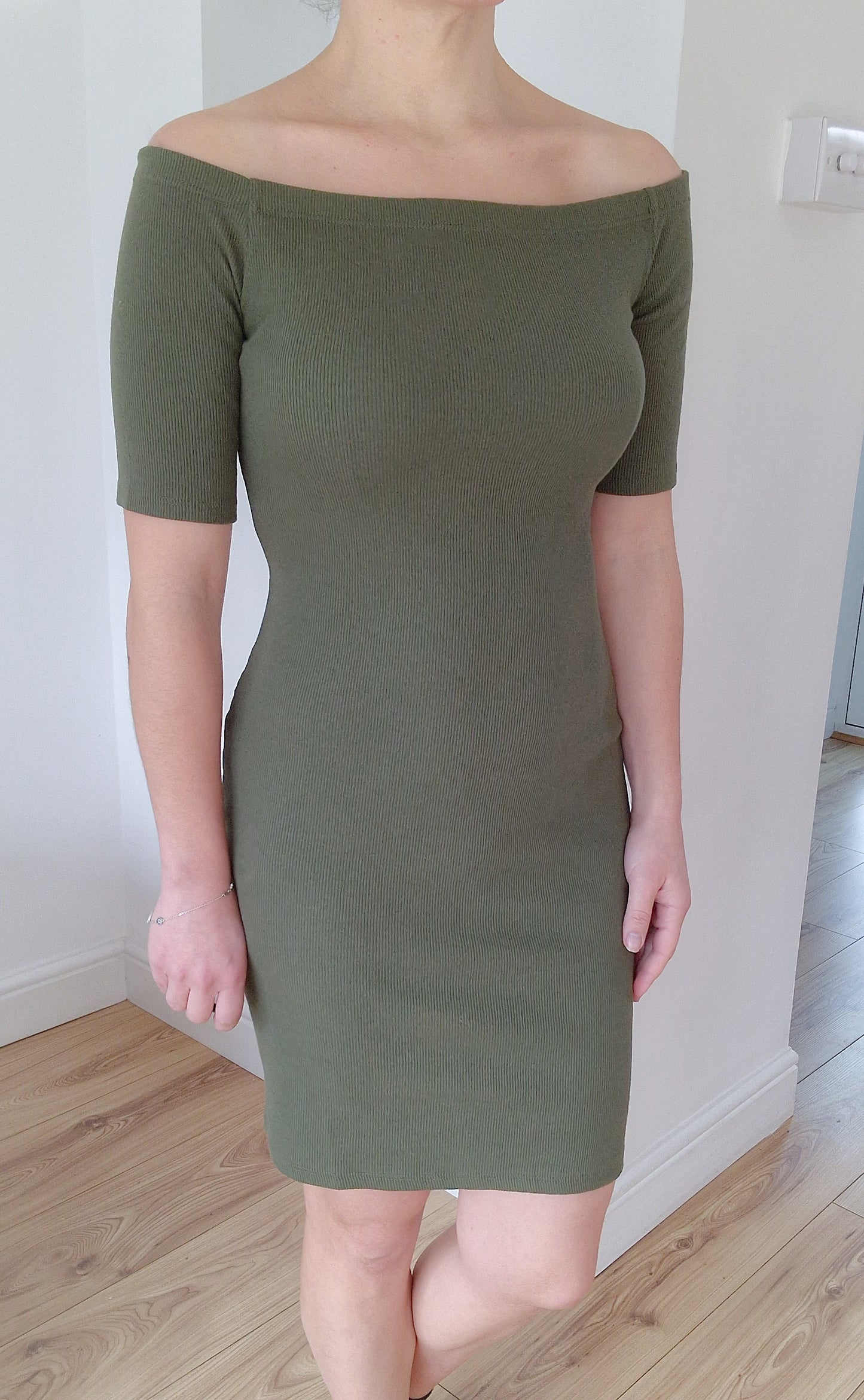 Lara - Khaki mini dress