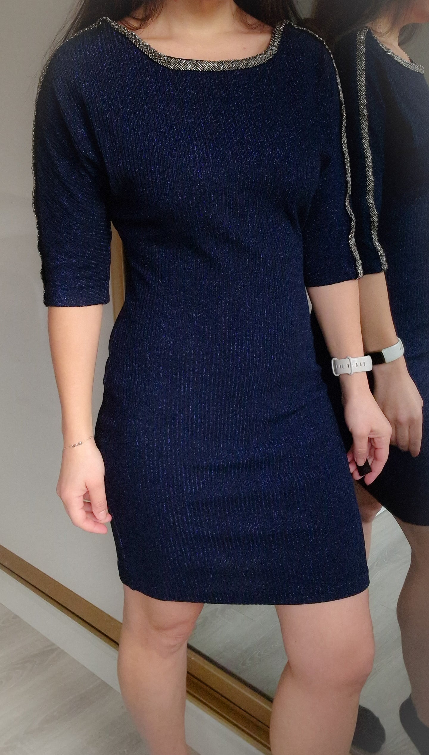 Azure - Navy mini dress