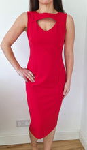 Load image into Gallery viewer, Isabella red knee length dress