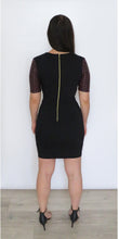 Load image into Gallery viewer, Black, brown stripe dress