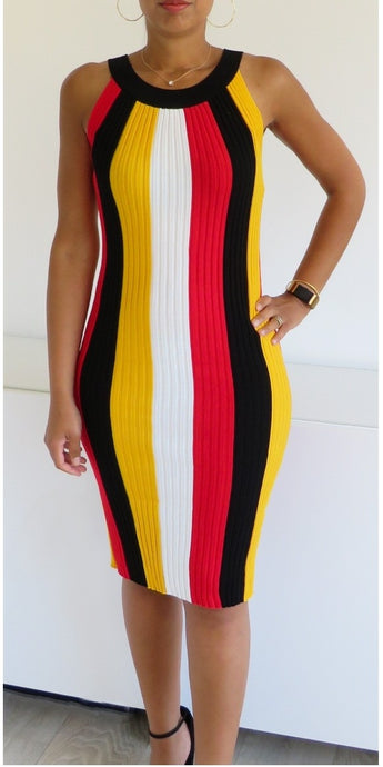 Red/Yellow - Bodycon dress